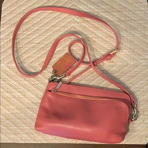 Befen Leather Wristlet Clutch Wallet Pink
